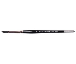 Пензлик KOLOS Classic 3049R білка кругла № 6 коротка ручка (4230490R06)