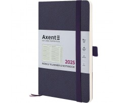 Щотижневик датований 2025 Axent Partner Soft Skin 125x195 мм 192 сторінки синій (8509-25-02-A)