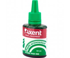 Краска штемпельная Axent на водной основе 30 мл зеленая (7301-04-a)