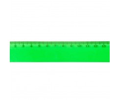 Линейка Спектр 15 см прозрачная зеленая (ЛП-150с)