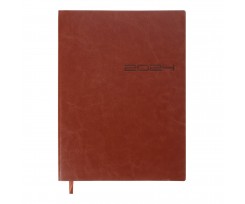 Дневник датированный Buromax Ideal 2024 A5 336 страниц коричневый (BM.2175-19)