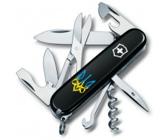 Складаний ніж Victorinox Climber Ukraine 14 функцій чорний (Vx13703.3_T0636u)