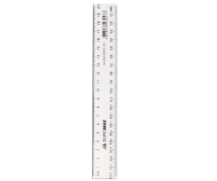 Линейка Buromax Jobmax 20 см прозрачная (BM.5829-20)