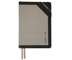 Дневник датированный 2026 Leo Planner Bruno A5 368 страниц серый (252685)