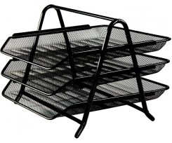 Лоток для бумаги Buromax 3в1 350x295x270 мм черный (BM.6252-01)