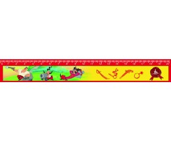 Линейка Cool for school, ассорти, 20 см (KZ01451)