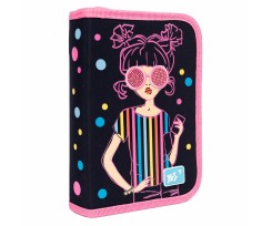 Пенал твердий Yes Girls style 13х21х4 см чорний (533120)