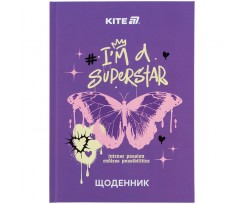 Щоденник шкільний Kite Superstar 170х210 мм 48 аркушів (K25-262-2)