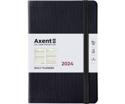 Щоденник 2024 Axent Partner Lines 145х210 мм 184 аркуші чорний (8815-24-01-A)