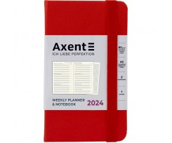 Щотижневик 2024 Axent Pocket Strong 90х150 мм 96 аркушів червоний (8508-24-05-A)