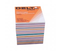 Папір для нотаток Axent Delta 90х90 мм 830 штук асорті (D8015)