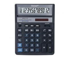 Калькулятор бухгалтерський Rebell 203x158x31 мм 12 розрядний синій (BDC 712 BL BX)
