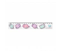 Лінійка Yes Pusheen 20 см прозора (370622)