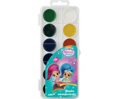 Фарби акварельні Kite Shimmer&Shine, в пластиковому пеналі, 12 кольорів (SH18-061)