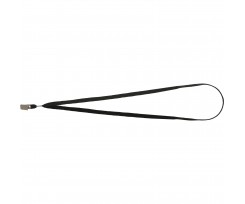 Шнурок Buromax для бейджа с металлическим клипом 10х465 мм черный (BM.5427)