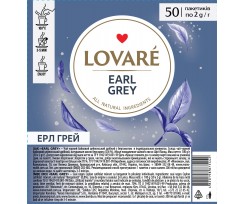 Чай Lovare Earl Grey 50 пакетиков черный (lv.75442)