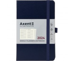Щотижневик 2024 Axent Partner Strong 125х195 мм 96 аркушів синій (8505-24-02-A)