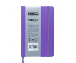 Блокнот деловой Buromax Strong 125x195 мм 80 листов клетка фиолетовый (BM.29912101-07)