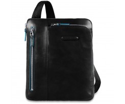 Сумка вертикальная Piquadro BL SQUARE вертикальная на ремне черная (CA1816B2_N)