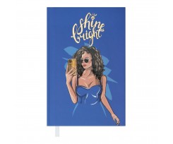 Дневник недатированный Women A6 288 страниц синий (BM.2620-02)