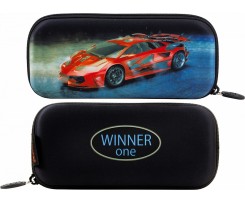 Пенал шкільний Winner One 22.5х4х10.5 см чорний (P-213)