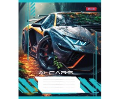 Зошит для записів 1 Вересня AI cars А5 96 аркушів лінія (766767)