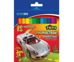 Фломастери Economix асорті 12 шт. (E11226)