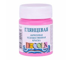 Фарба акрилова ЗХК Декола 50 мл рожева глянцева (352010)