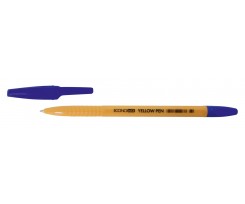 Ручка шариковая Economix Yellow Pen 0.5 мм синяя (E10187-02)