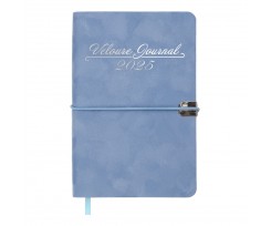 Дневник датированный 2025 Buromax VELOUR A6 336 страниц голубой (BM.2512-14)