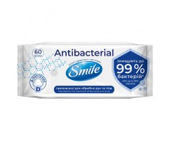 Салфетки влажные Smile Baby антибактериальные с Д-пантенолом 60 шт (sm.56435)