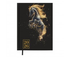 Дневник датированный 2026 Buromax Snake A5 336 страниц черный (BM.2189-01)