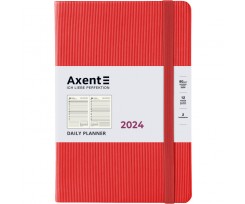 Щоденник 2024 Axent Partner Lines 145х210 мм 184 аркуші яскраво-червоний (8815-24-54-A)