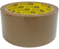 Лента клейкая Economix упаковочная 48 мм х 50 м коричневая (E40802)