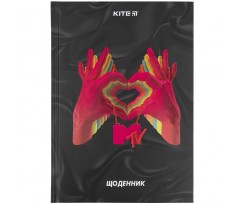 Щоденник шкільний Kite MTV А5 84 аркуша чорний (MTV21-262)