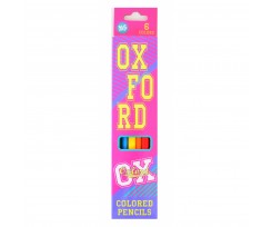 Олівці кольорові YES Oxford pink 6 кольорів (290402)
