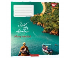 Зошит для записів Yes Many worlds! А5 60 аркушів лінія (766484)