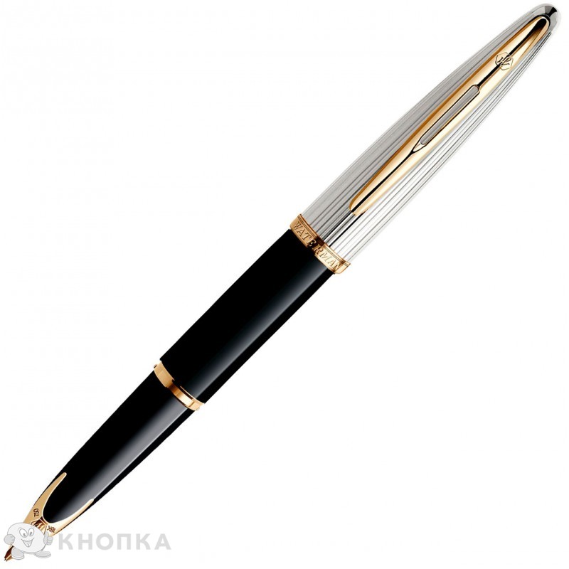Ручка перова Waterman Carene Deluxe Black silver (11 200) Ручка перова Waterman Carene Deluxe Black silver (11 200)