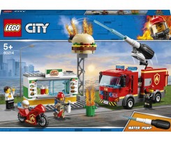 Конструктор Lego Пожежа в бургер-барі 327 деталей (60214)