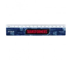 Линейка пластиковая Kite Transformers 15 см синяя (TF22-090)