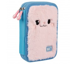 Пенал жесткий Yes 2 отделения 13x21x4 см голубой (533613)