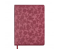 Дневник датированный 2026 г. Buromax Bloom A5 336 страниц темно-красный (BM.21156-13)
