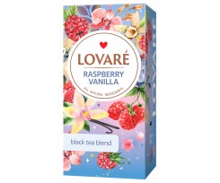 Чай Lovare Raspberry vanilla 24 пакетики чорний (lv.72724)