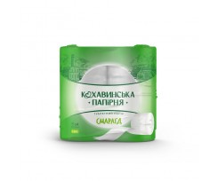 Папір туалетний Кохавинка Смарагд 4 рулони 2-х шаровий білий (kx.51023)