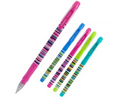 Ручка шариковая Axent Stripes 0.5 мм синяя (AB1049-10-A)