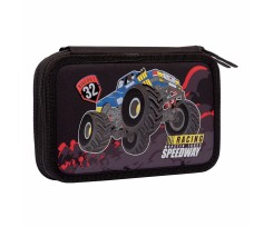 Пенал-книга 1Сентябрь Monster Truck 2 отделение черный (532975)
