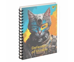 Зошит для записів Yes Defenders of Ukraine А5 144 аркуші клітинка (681867)