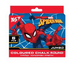 Крейда Yes Jumbo Marvel.Spiderman 6 шт кольорова (400464)