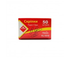 Скріпки Klerk нікельовані 78 мм 50 шт (Я02785_KL1810)
