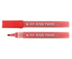 Маркер акриловий Sta Scarlet Red 2-3 мм (STA-R108)